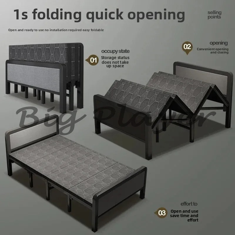 Office Furniture Rental - 折りたたみベッド ダブル ホーム シンプル 賃貸住宅 昼休みベッド