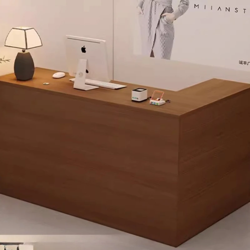 Office Furniture Rental - 歯科医師用曲線型受付デスク レンタルクリニック用スタンド フロント受付デスク デスク演台 レセプシオン モストラドール