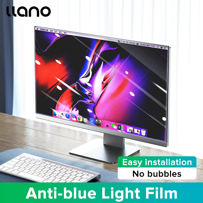 Monitor Privacy Filter - llano アンチブルーライトスクリーンフィルム 反射防止アンチグレアスクリーンプロテクターフィルム 14-16 インチのラップトップモニタースクリーンプロテクト用