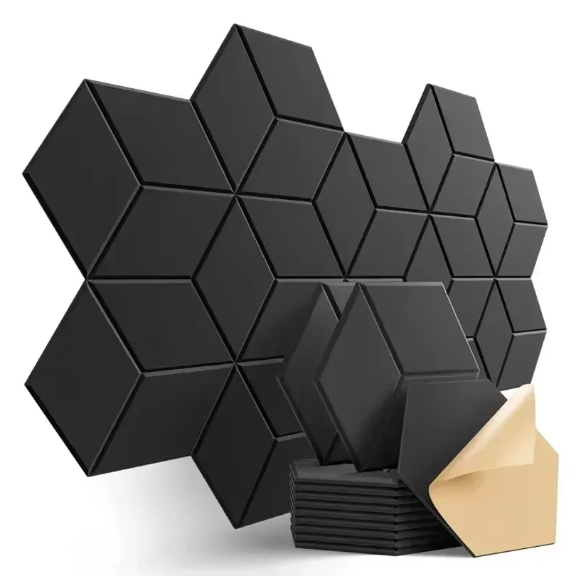 Office Furniture Wholesale - 12 個の自己粘着六角形遮音フォームパネルホームスタジオオフィス装飾遮音パネル壁ステッカー