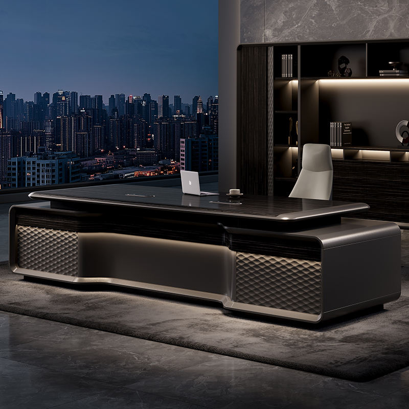 Office Furniture Rental - 社長用デスク 高級コンビネーション 簡単設置 ビジネスオフィスデスク 中国メーカー 社長テーブル