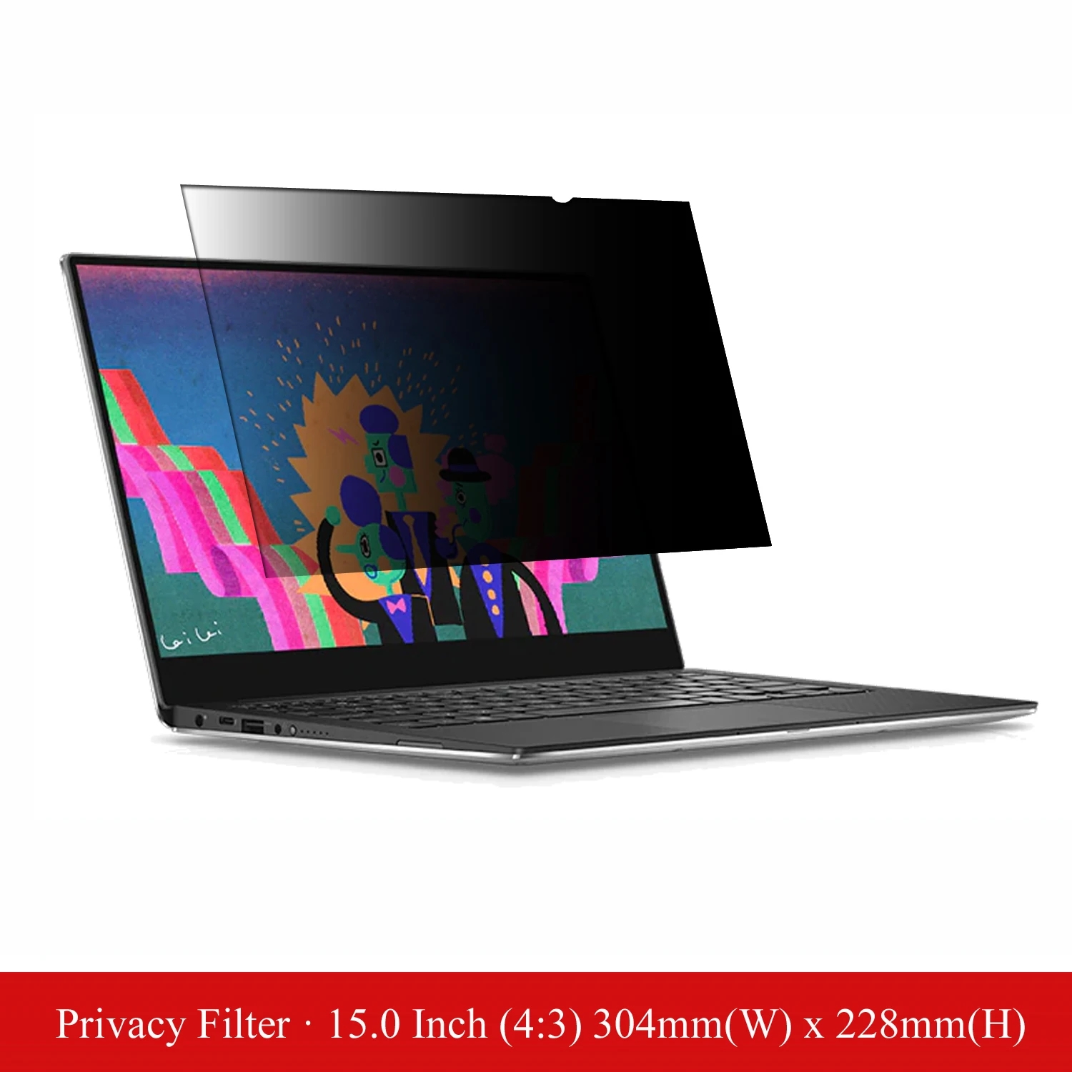 Monitor Privacy Filter - 15インチアンチグレアノートパソコンプライバシーフィルタースクリーン保護フィルム、コンピューターモニター標準画面4:3アスペクト比対応