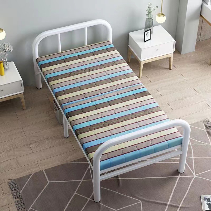 Office Furniture Rental - シンプルなポータブル折りたたみベッド シングル＆ダブルサイズ 昼休み仮眠用簡易ベッド 自宅 オフィス 賃貸部屋