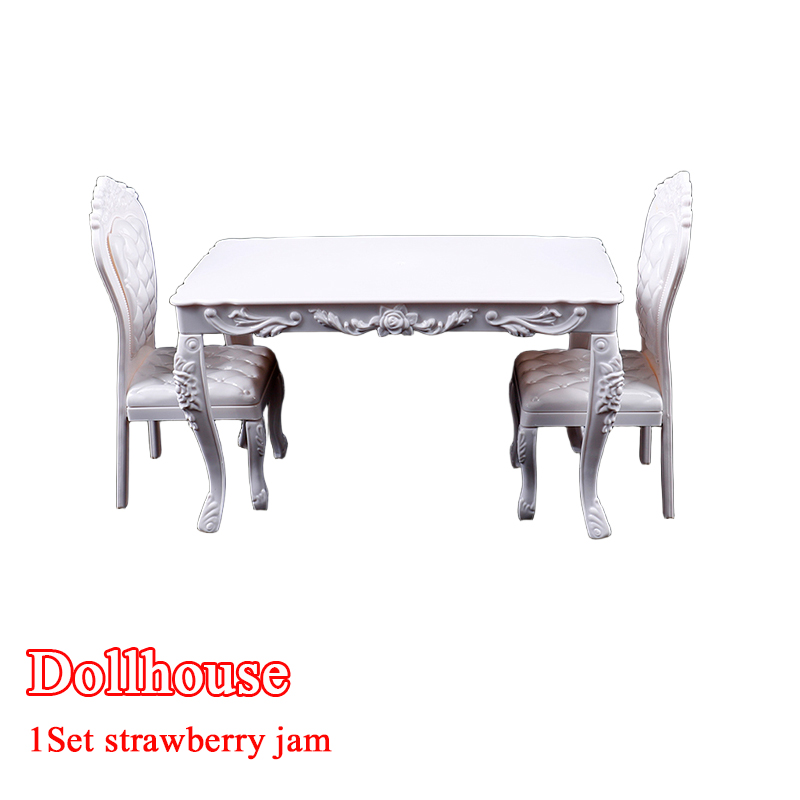 Office Furniture Wholesale - ドールハウス 1:6 キッチン家具 ダイニングテーブル 椅子 コンピュータ