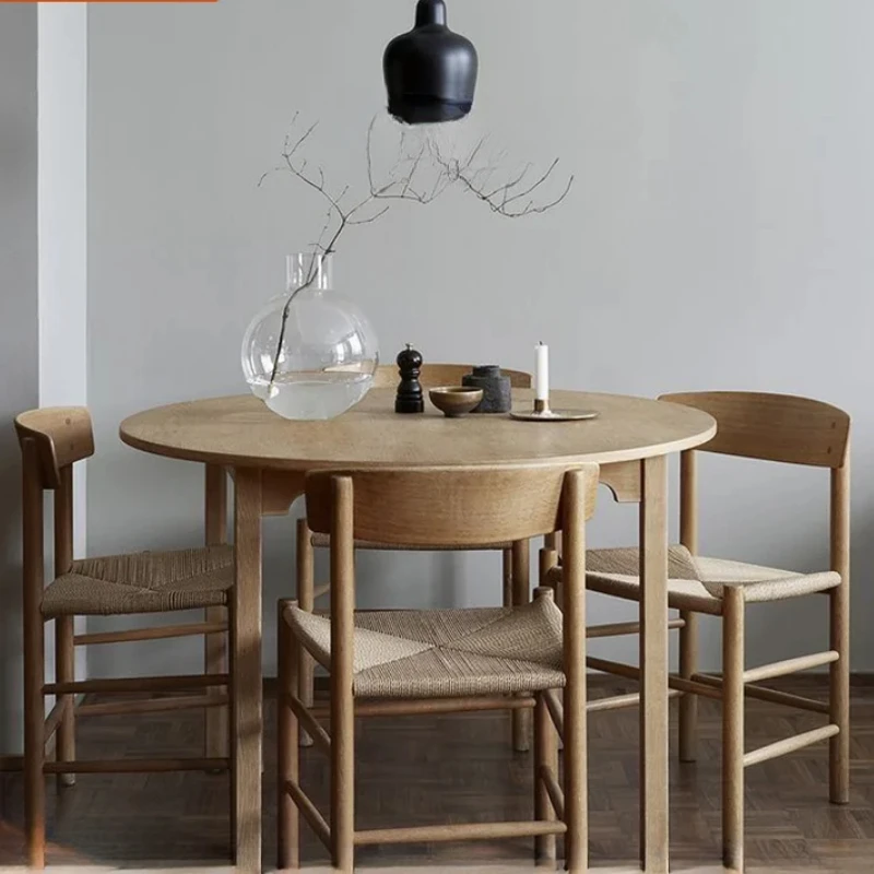 Office Furniture In China - 無垢材のダイニングチェア,ロープ付き,織りシート,カジュアル,エレガント,デザイナー,モダン,和風