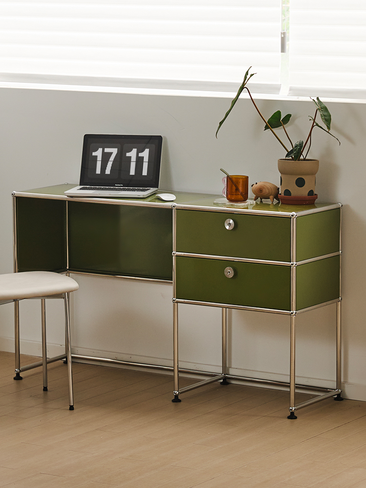 モダンなモジュール式メタルデスク、収納キャビネット付きスタン - Office Furniture Wholesale のレビューと価格