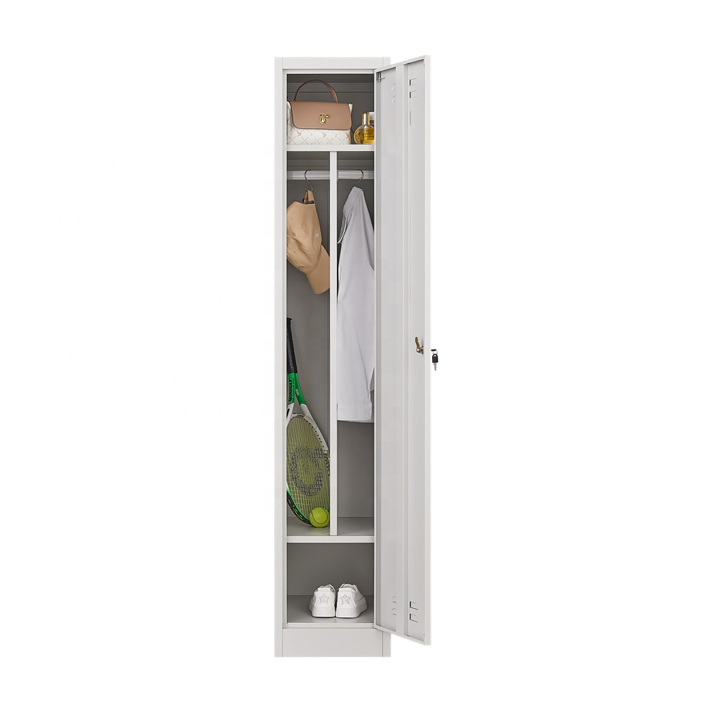 金属製シングルドアスチール収納ロッカー、更衣室/ジム/学校向 - Locker Storage Metal のレビューと価格