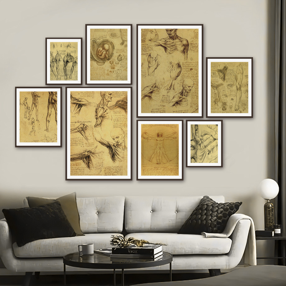 レトロな芸術のキャンバス絵画,北欧のポスターとプリント,壁の - Office Furniture York のレビューと価格