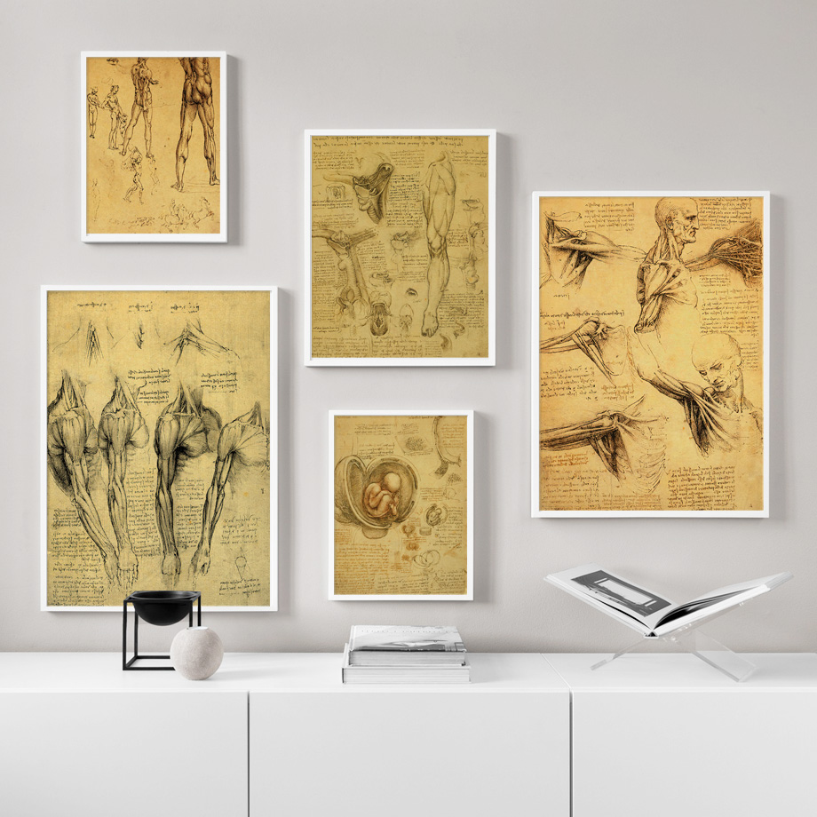 レトロな芸術のキャンバス絵画,北欧のポスターとプリント,壁の - Office Furniture York のレビューと価格