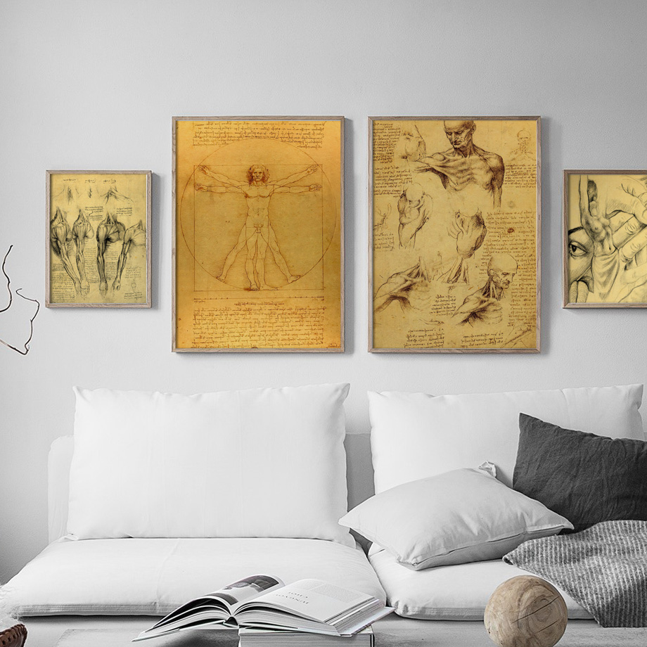 レトロな芸術のキャンバス絵画,北欧のポスターとプリント,壁の - Office Furniture York のレビューと価格