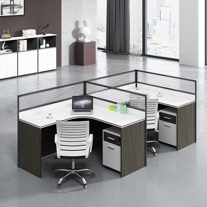 スクリーンワークステーションスタッフデスク2～8人用仕切りカ - Office Furniture Now のレビューと価格