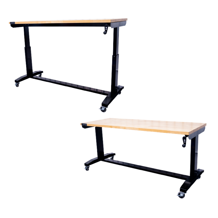 高さ調節可能なテーブル 132cm 即納 高さ調節可能なオフ - Office Furniture Vietnam のレビューと価格
