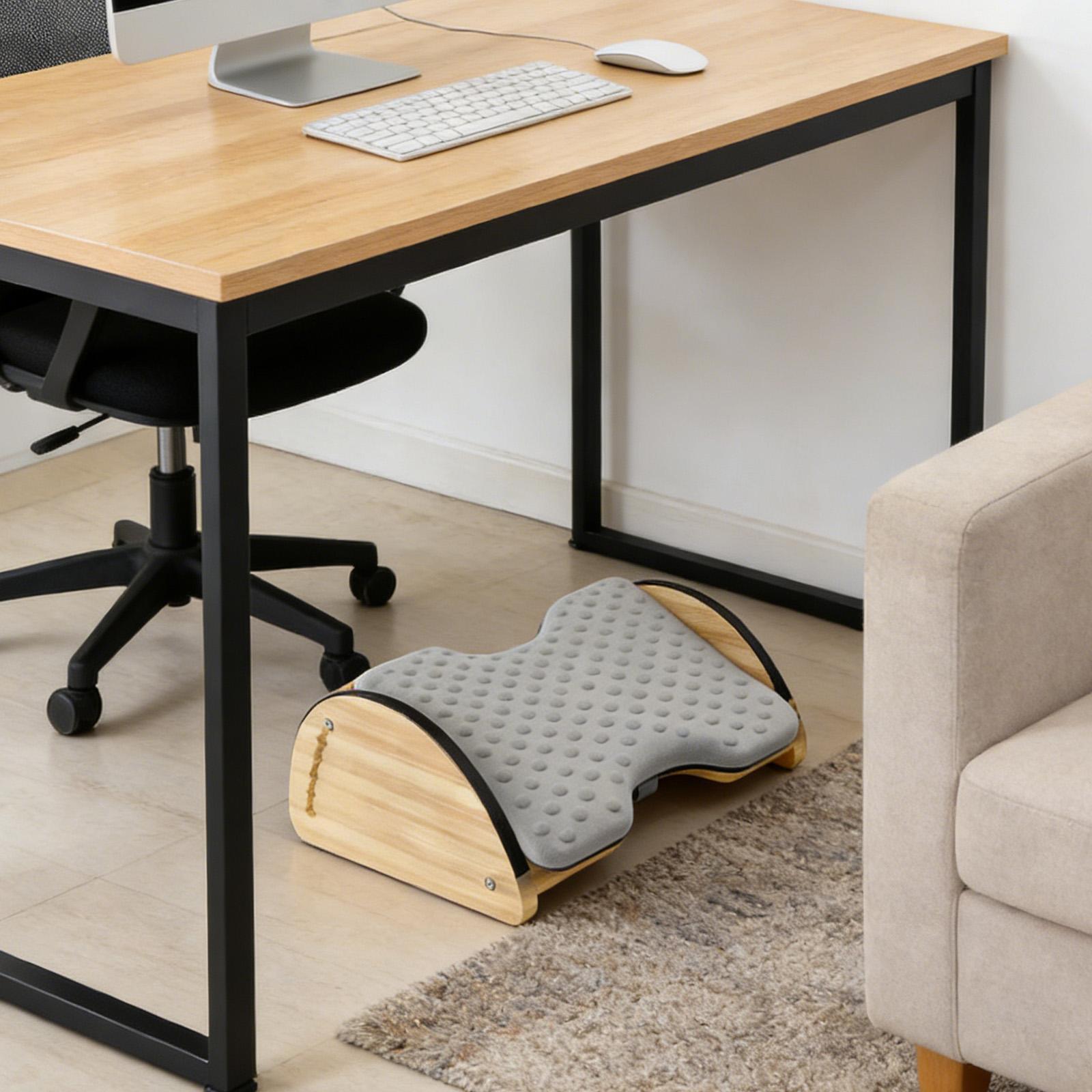 調節可能なオフィス用竹製フットレストスツール クッションサポ - Office Furniture In China のレビューと価格