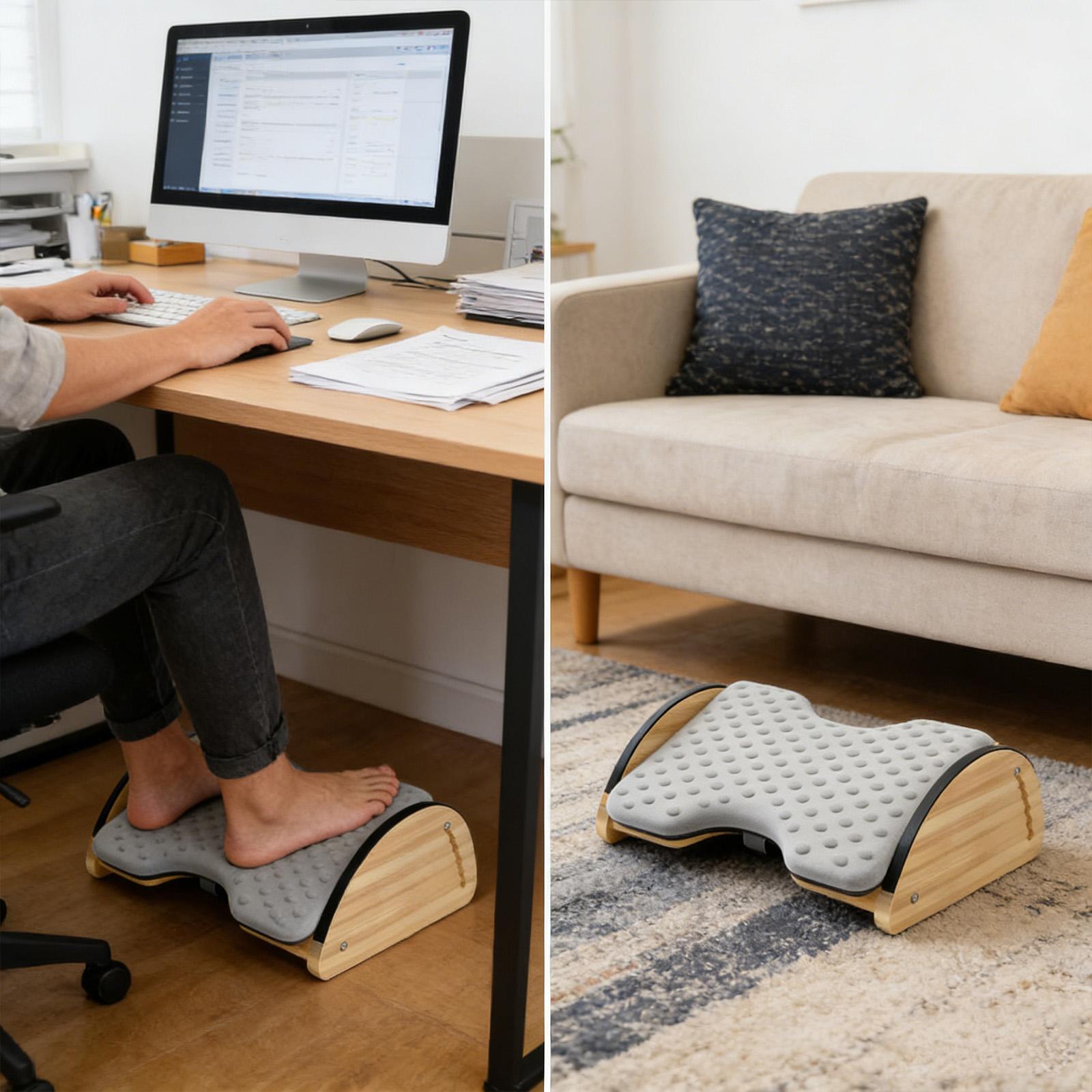 調節可能なオフィス用竹製フットレストスツール クッションサポ - Office Furniture In China のレビューと価格