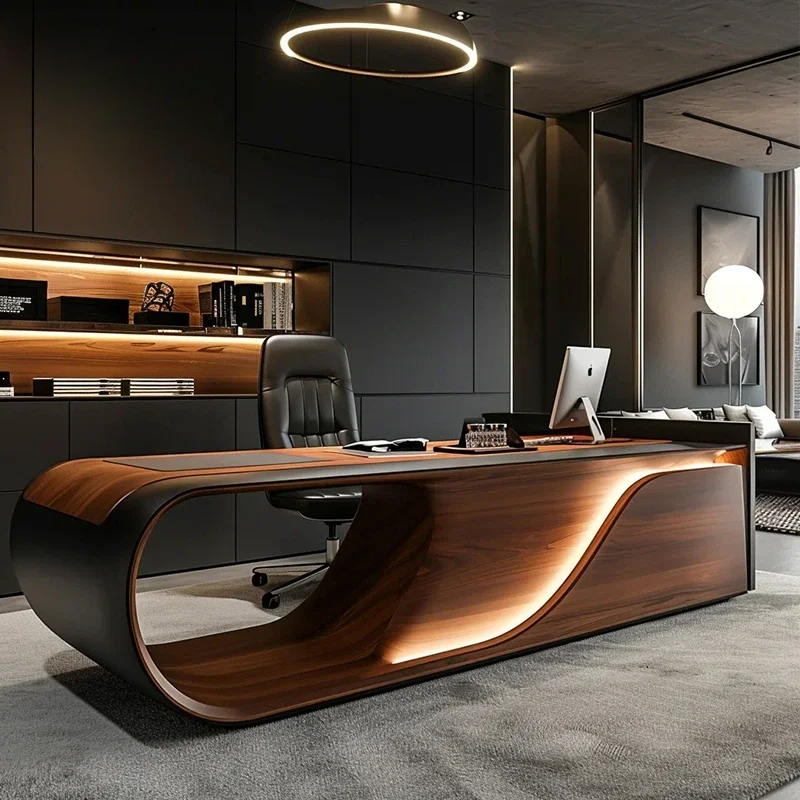 新しい中国製木製モダンシンプルエグゼクティブデスク（引き出し - Office Furniture Rental のレビューと価格