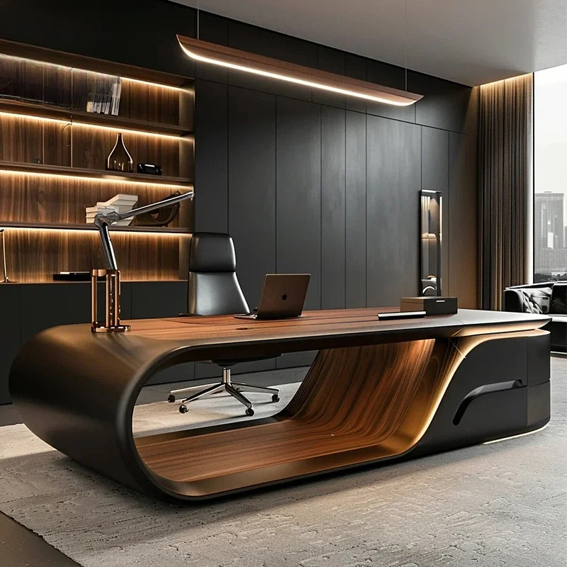 新しい中国製木製モダンシンプルエグゼクティブデスク（引き出し - Office Furniture Rental のレビューと価格