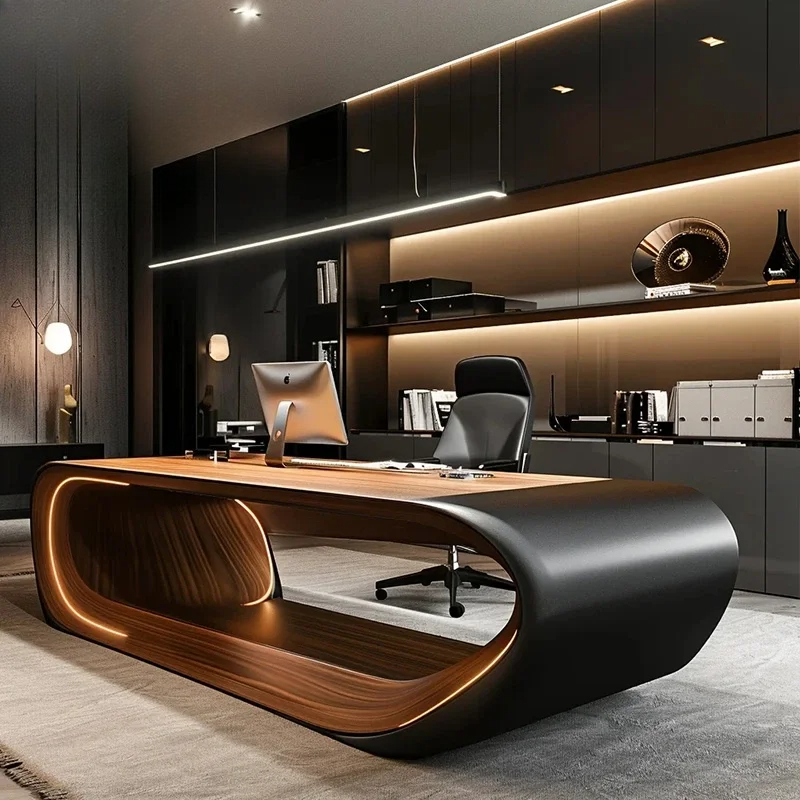 新しい中国製木製モダンシンプルエグゼクティブデスク（引き出し - Office Furniture Rental のレビューと価格