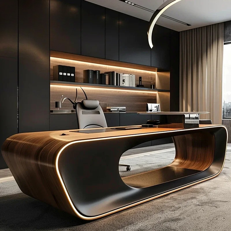 新しい中国製木製モダンシンプルエグゼクティブデスク（引き出し - Office Furniture Rental のレビューと価格