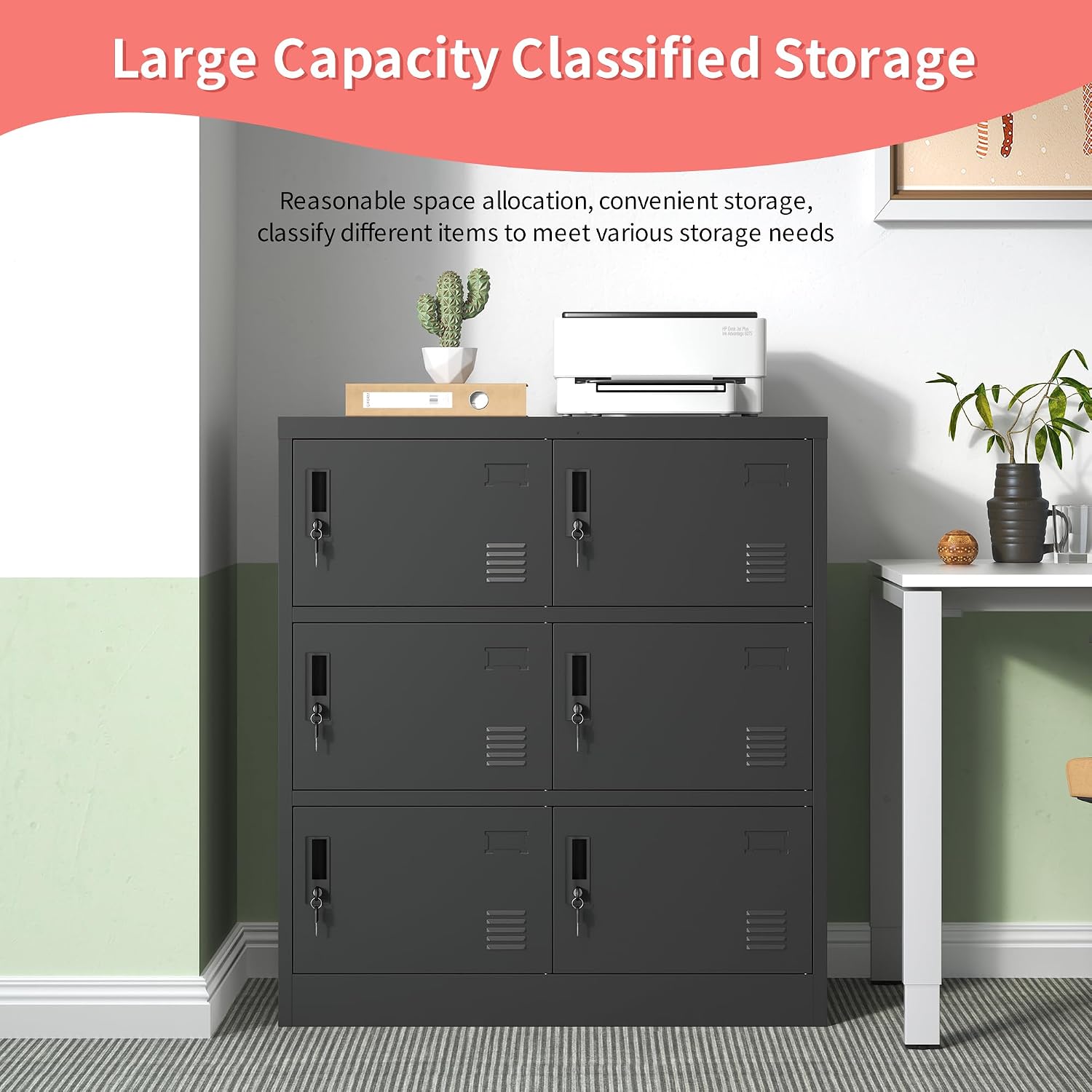 従業員用金属製ロッカー、オフィス収納ロッカー（扉付き）、スチ - Locker Storage Metal のレビューと価格