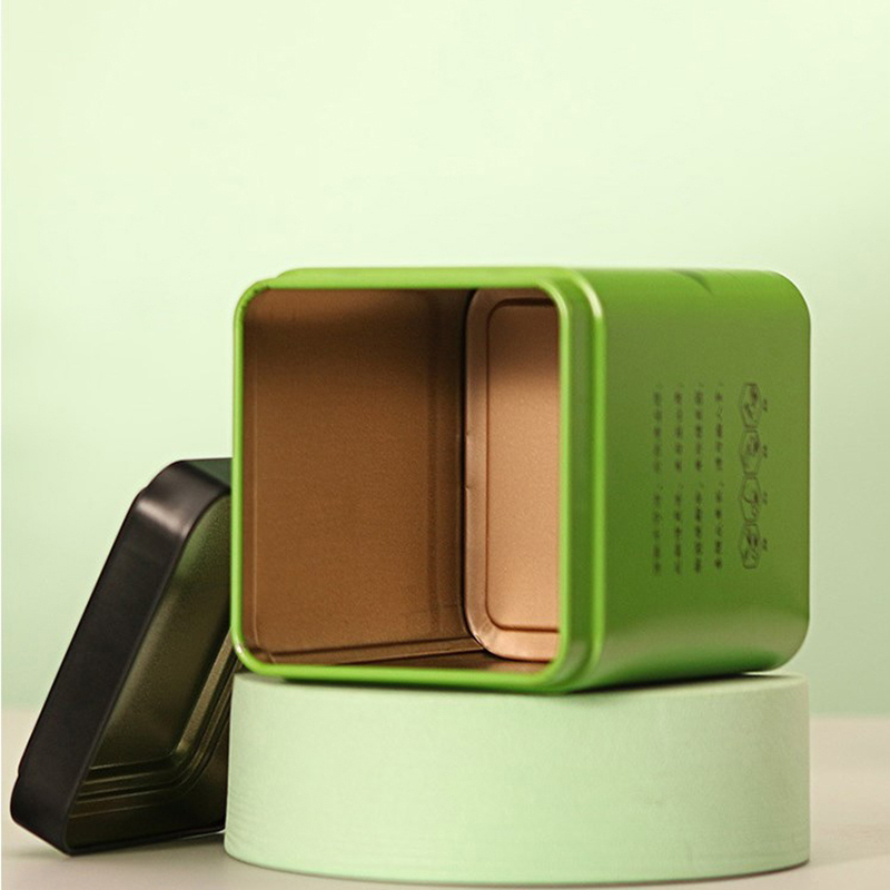 茶密封ボックスキッチン保存容器瓶ブリキ角缶キャンディー鉄キャ - Locker Storage Metal のレビューと価格